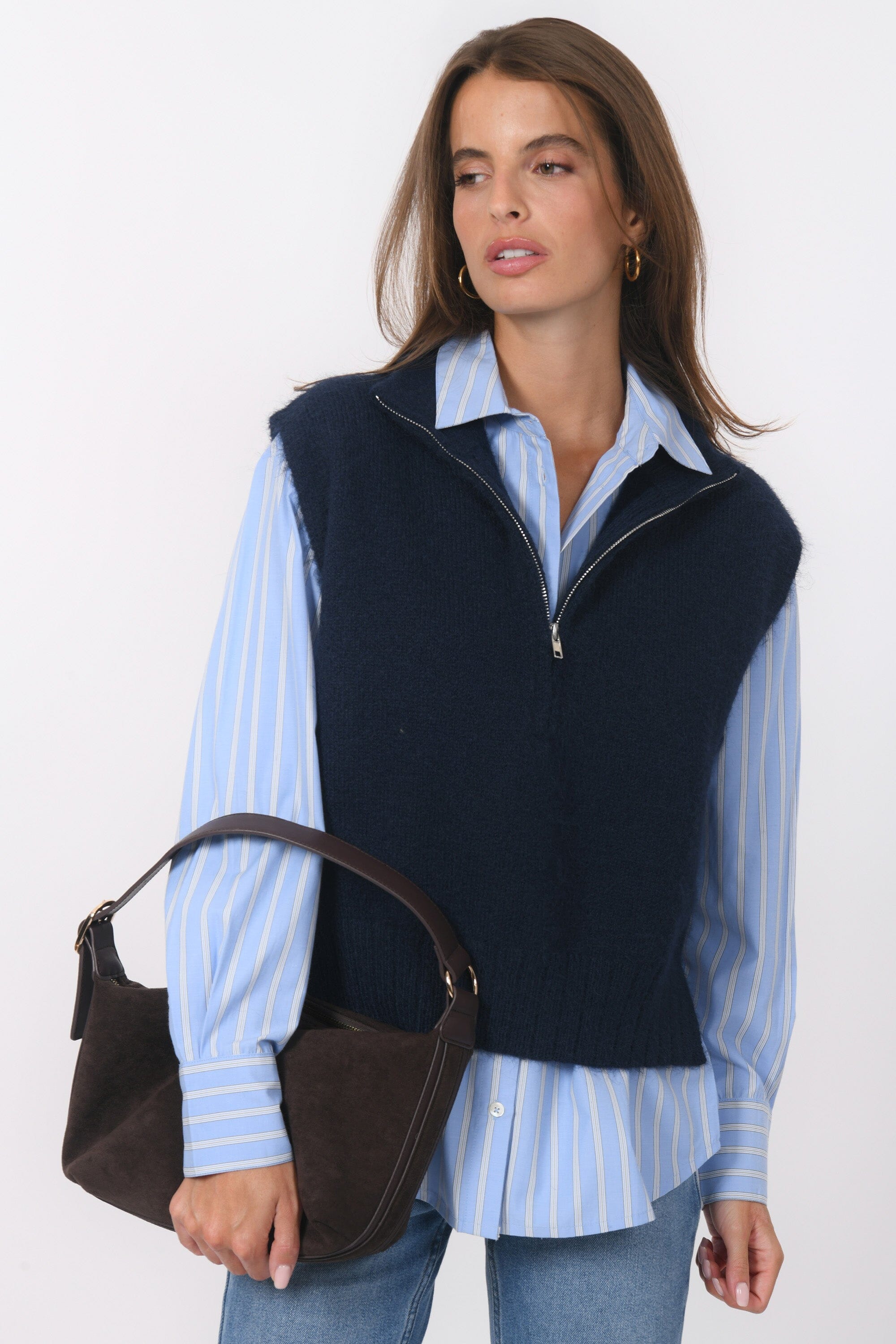 PULL SANS MANCHE - BIANCA - MARINE PULL NEW KOOKAI Mode Kookai