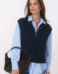 PULL SANS MANCHE - BIANCA - MARINE PULL NEW KOOKAI Mode Kookai