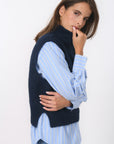 PULL SANS MANCHE - BIANCA - MARINE PULL NEW KOOKAI Mode Kookai