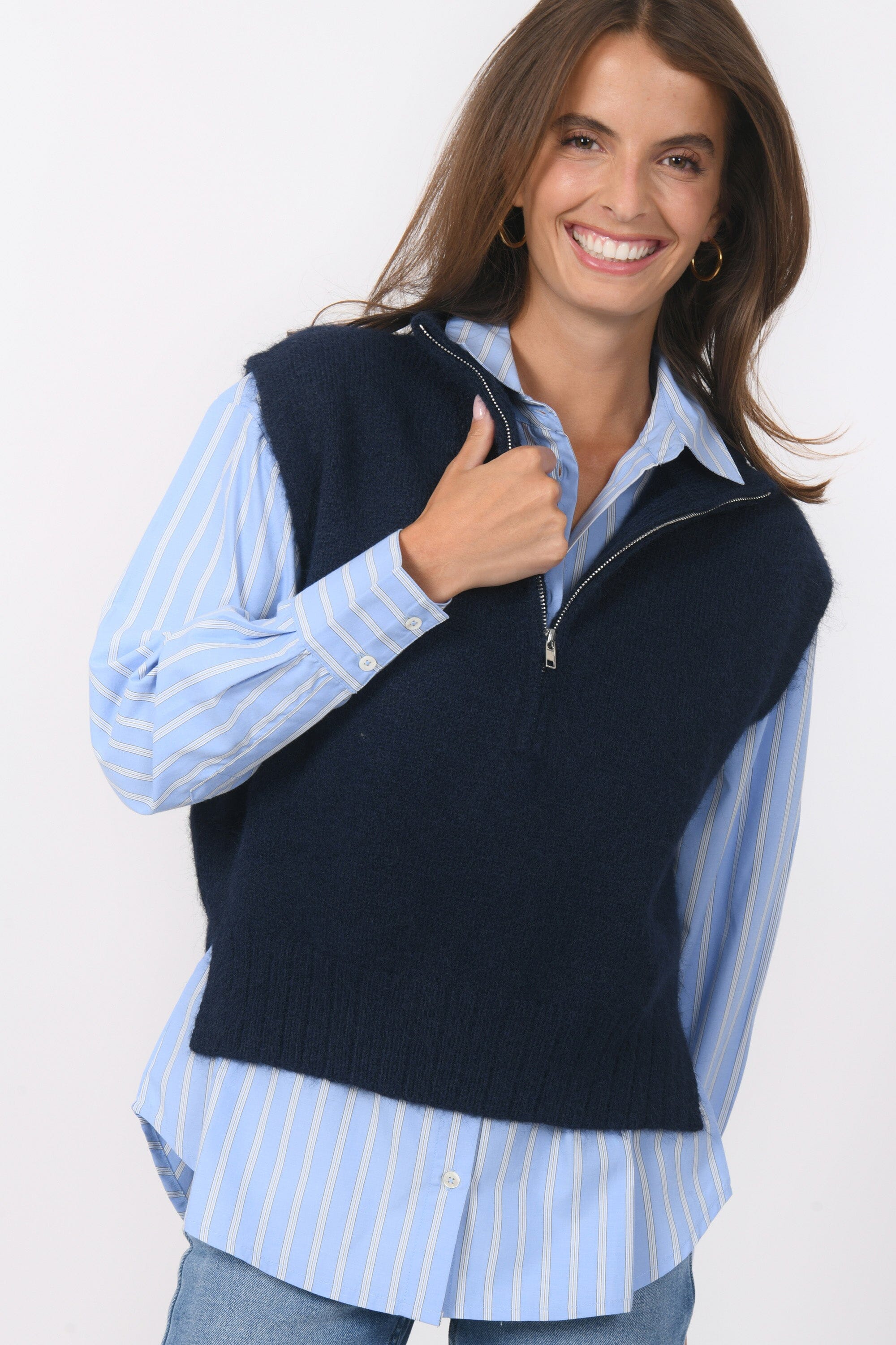 PULL SANS MANCHE - BIANCA - MARINE PULL NEW KOOKAI Mode Kookai