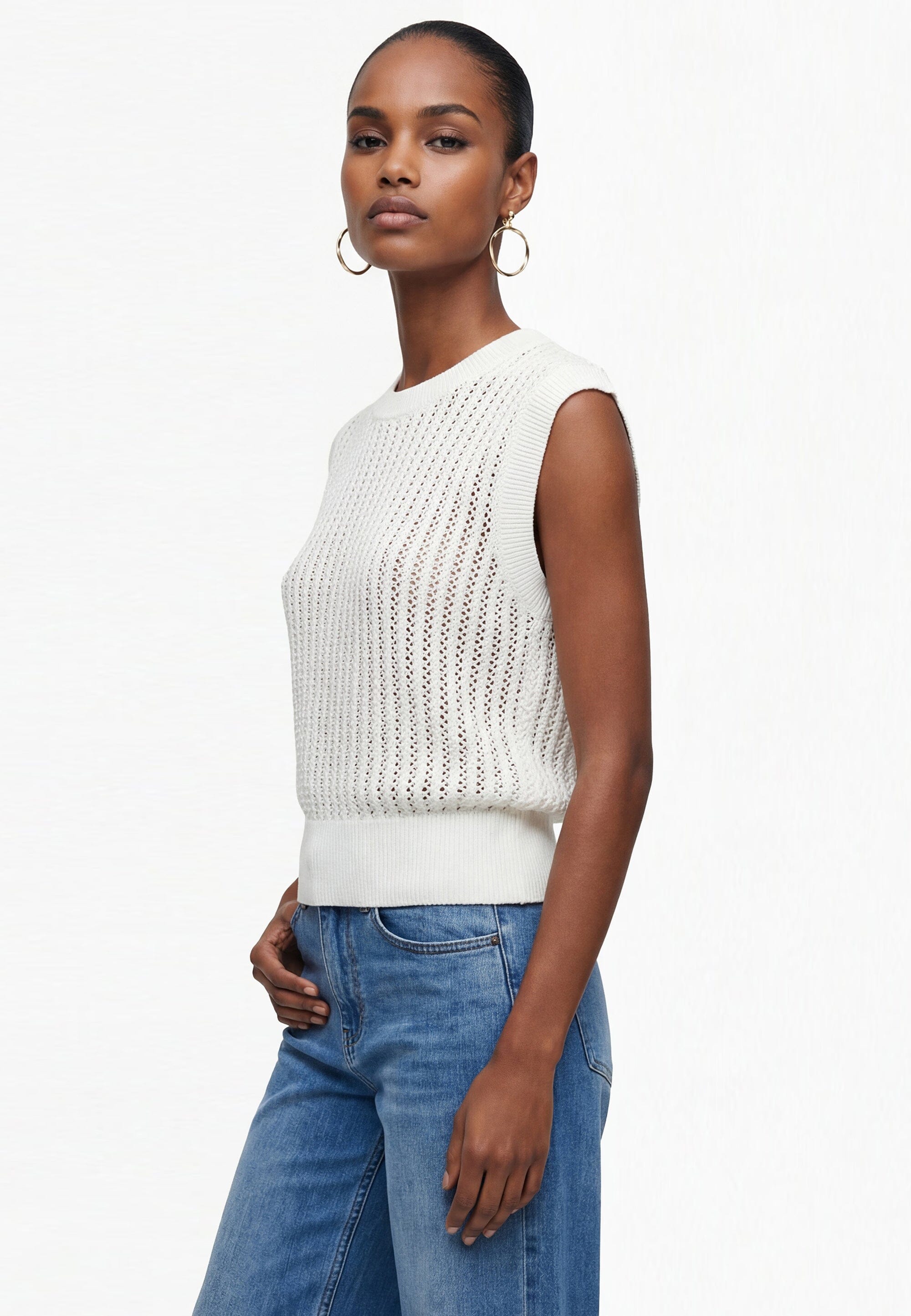 PULL SANS MANCHE - CLOVIS - ECRU PULL NEW KOOKAI Mode Kookai