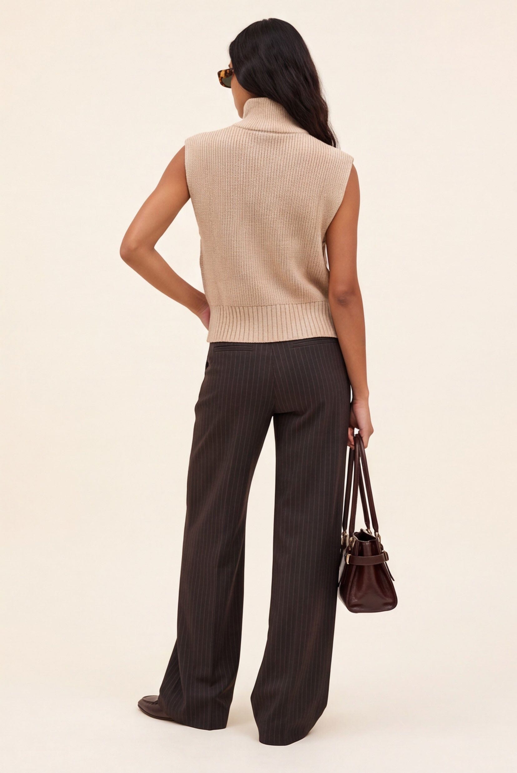 PULL SANS MANCHE - DALLIE - CAMEL PULL NEW KOOKAI Mode Kookai