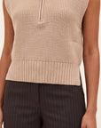 PULL SANS MANCHE - DALLIE - CAMEL PULL NEW KOOKAI Mode Kookai