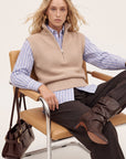 PULL SANS MANCHE - DALLIE - CAMEL PULL NEW KOOKAI Mode Kookai