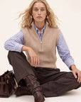 PULL SANS MANCHE - DALLIE - CAMEL PULL NEW KOOKAI Mode Kookai