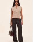 PULL SANS MANCHE - DALLIE - CAMEL PULL NEW KOOKAI Mode Kookai