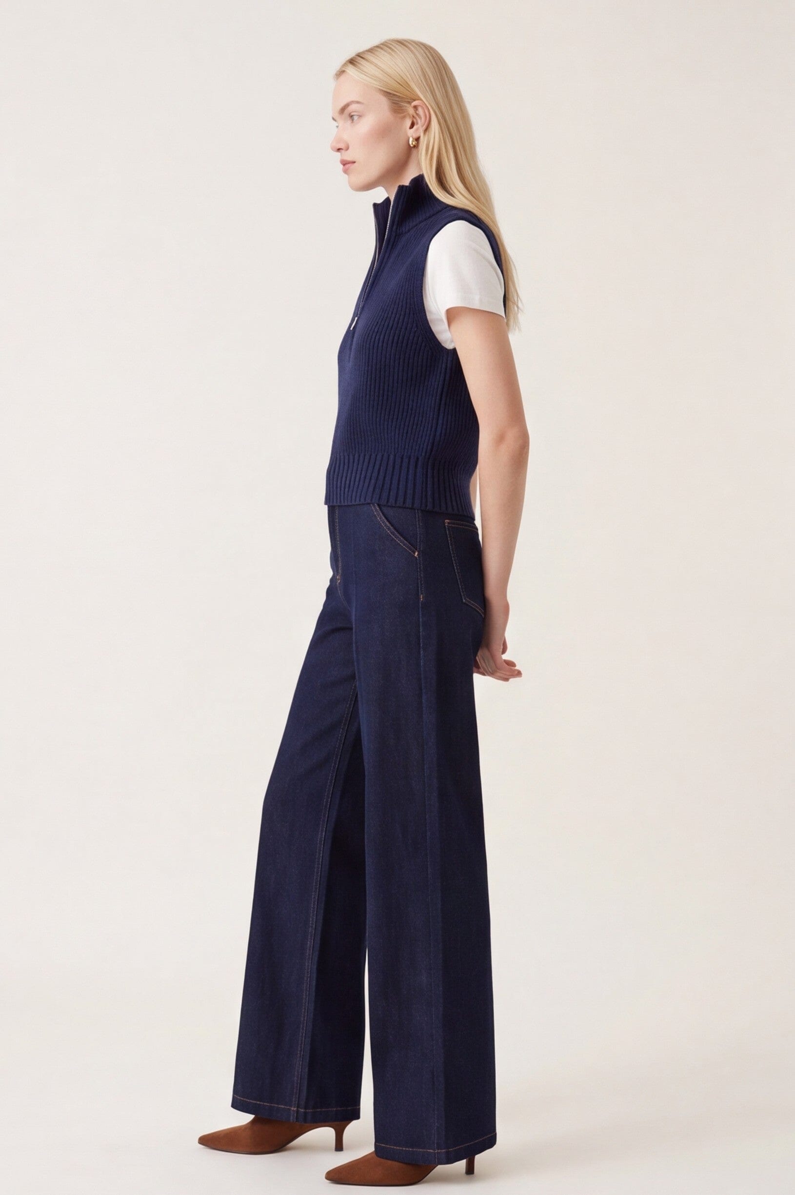 PULL SANS MANCHE - DALLIE - MARINE PULL NEW KOOKAI Mode Kookai