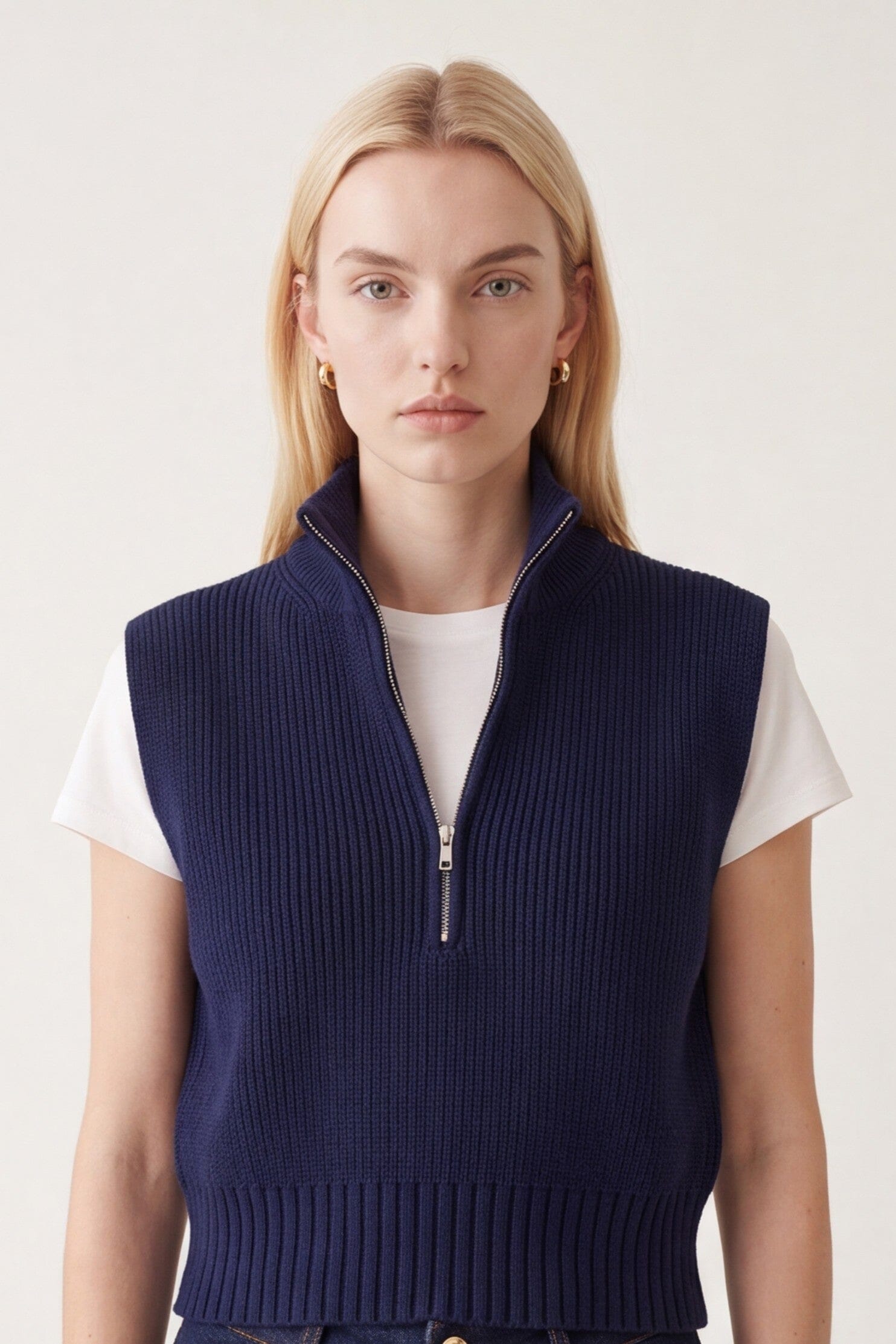 PULL SANS MANCHE - DALLIE - MARINE PULL NEW KOOKAI Mode Kookai
