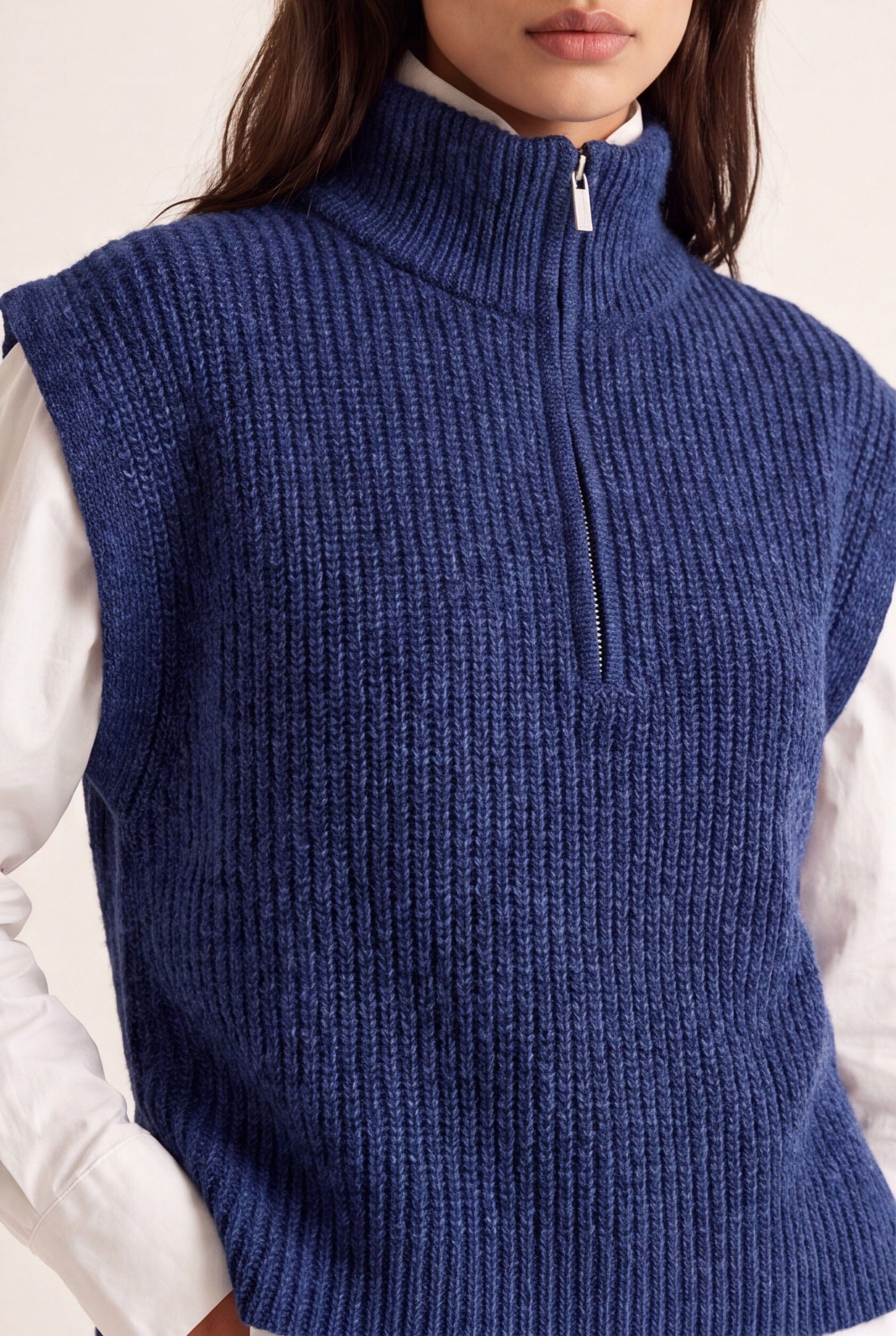 PULL SANS MANCHE - DALTON - BLEU PULL NEW KOOKAI Mode Kookai