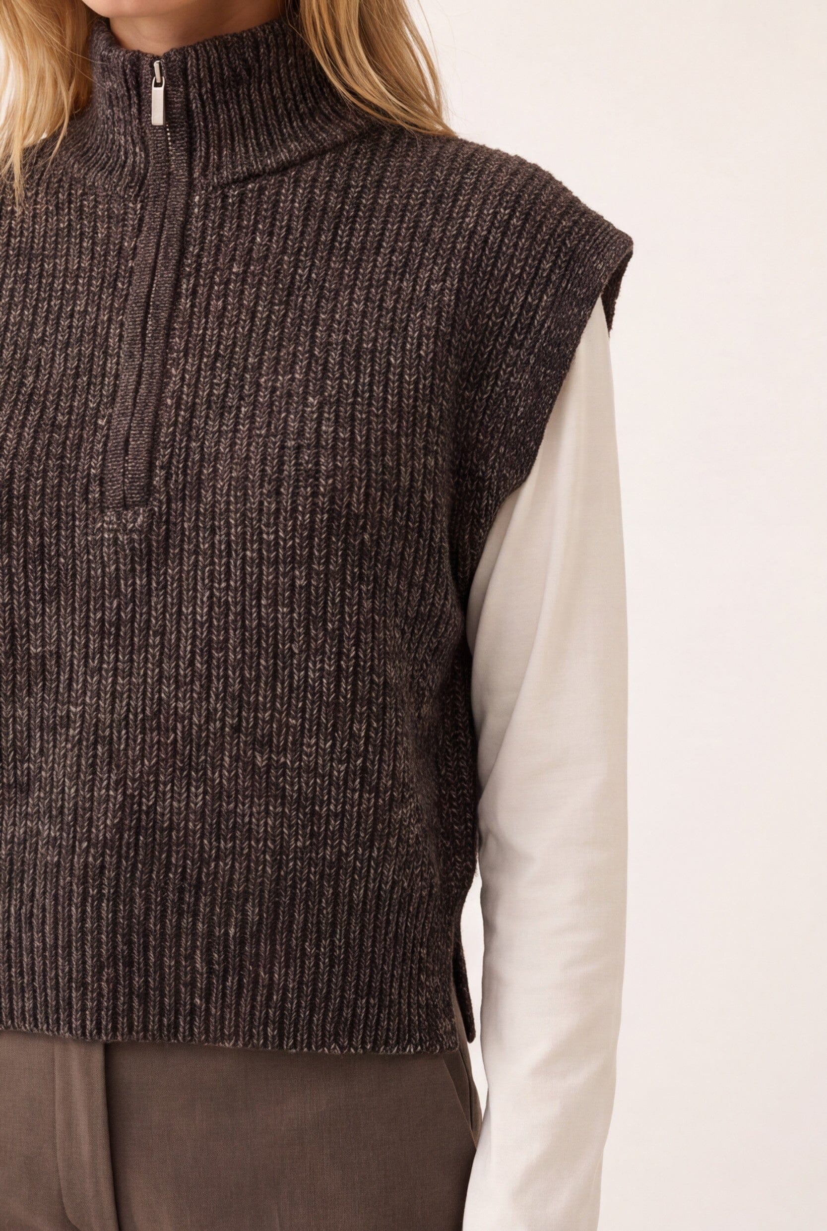PULL SANS MANCHE - DALTON - CHOCOLAT PULL NEW KOOKAI Mode Kookai