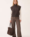 PULL SANS MANCHE - DALTON - CHOCOLAT PULL NEW KOOKAI Mode Kookai