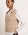 PULL SANS MANCHE - DIMA - BEIGE PULL NEW KOOKAI Mode Kookai