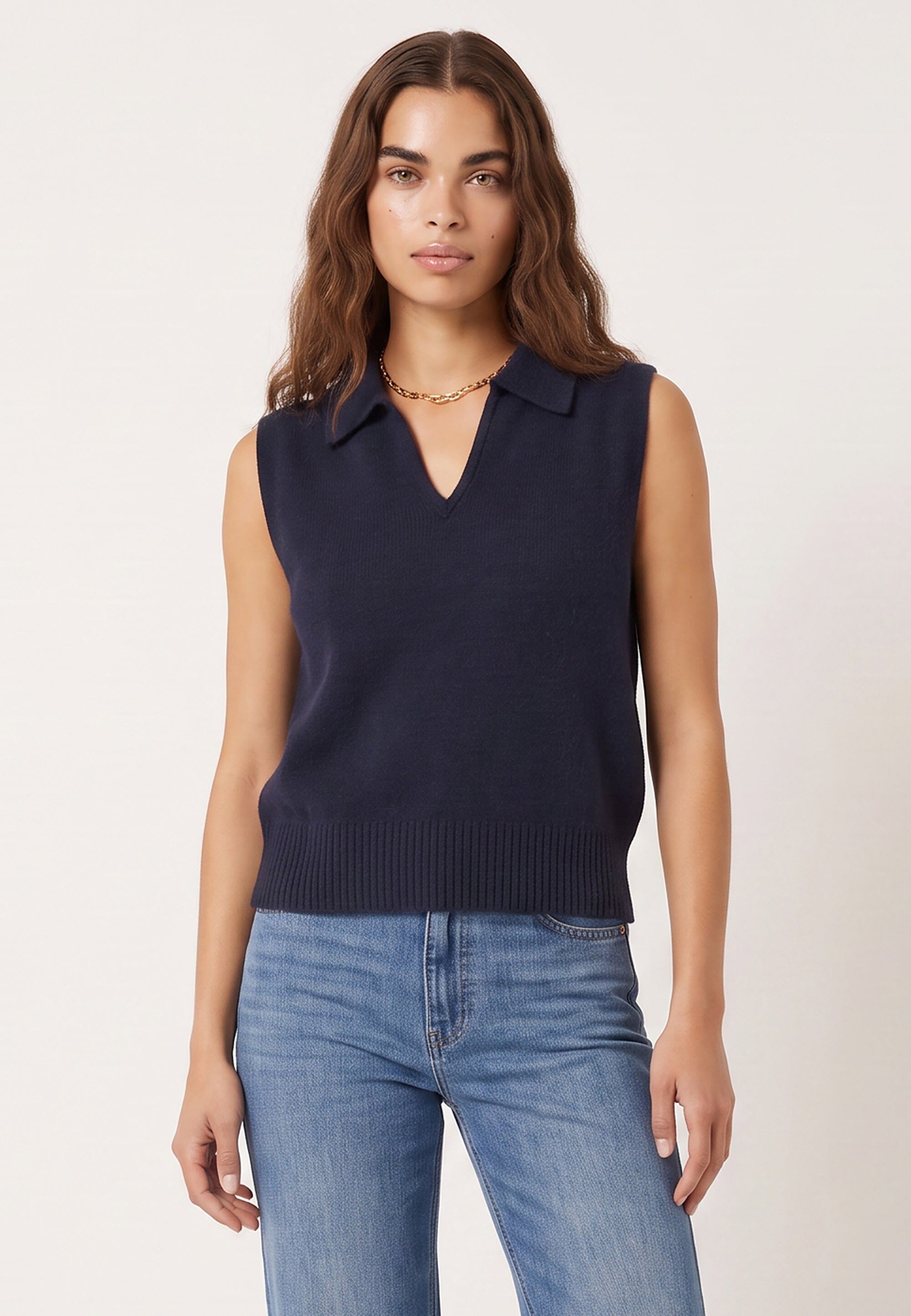 PULL SANS MANCHE - DIMA - NAVY PULL NEW KOOKAI Mode Kookai