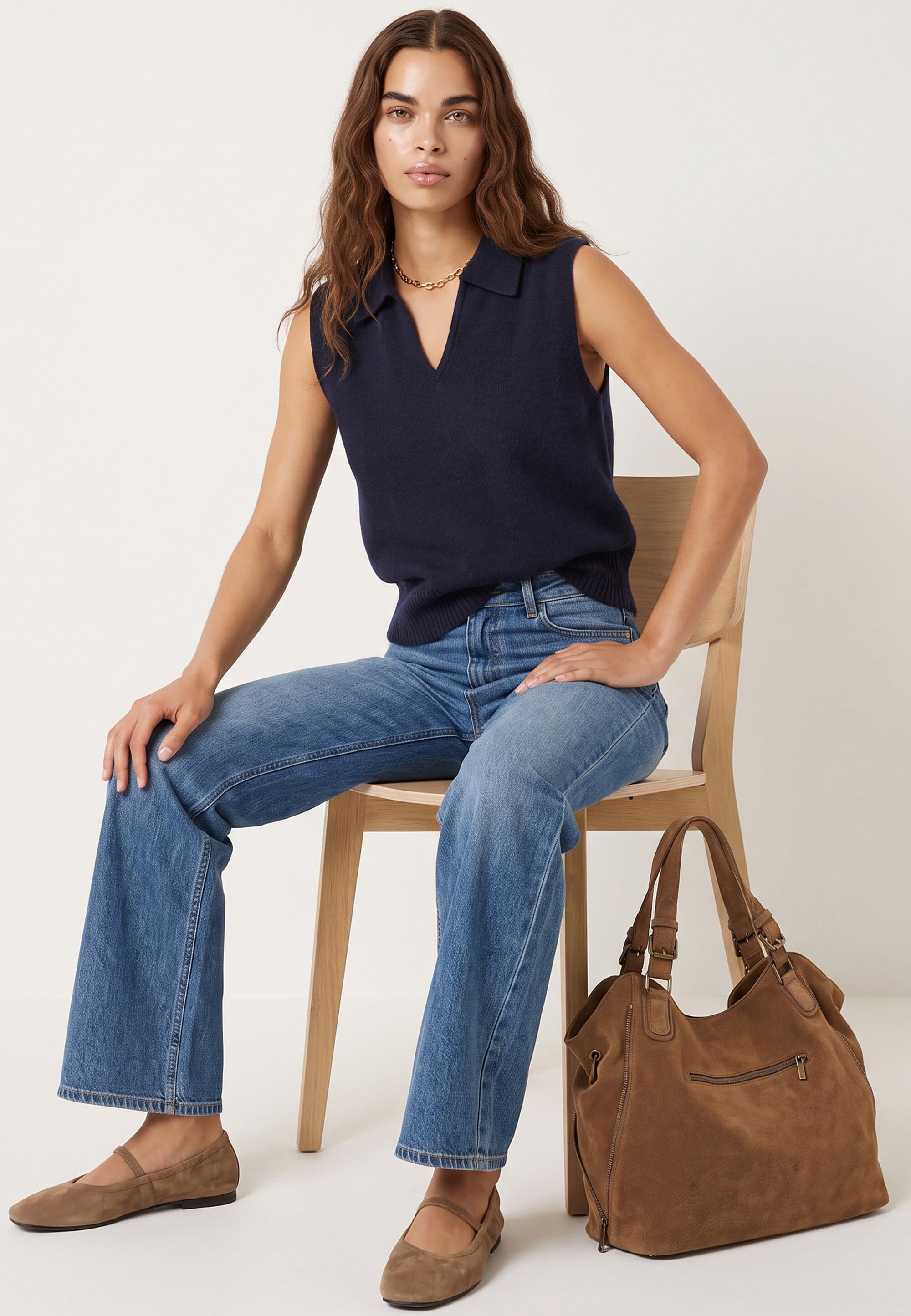 PULL SANS MANCHE - DIMA - NAVY PULL NEW KOOKAI Mode Kookai