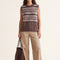 PULL SANS MANCHE - DJENNA - CHOCOLAT PULL NEW KOOKAI Mode Kookai