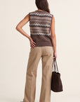 PULL SANS MANCHE - DJENNA - CHOCOLAT PULL NEW KOOKAI Mode Kookai