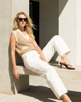 PULL SANS MANCHES - CALLIE - BEIGE/ECRU PULL NEW KOOKAI Mode Kookai