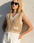 PULL SANS MANCHES - CALLIE - BEIGE/ECRU PULL NEW KOOKAI Mode Kookai
