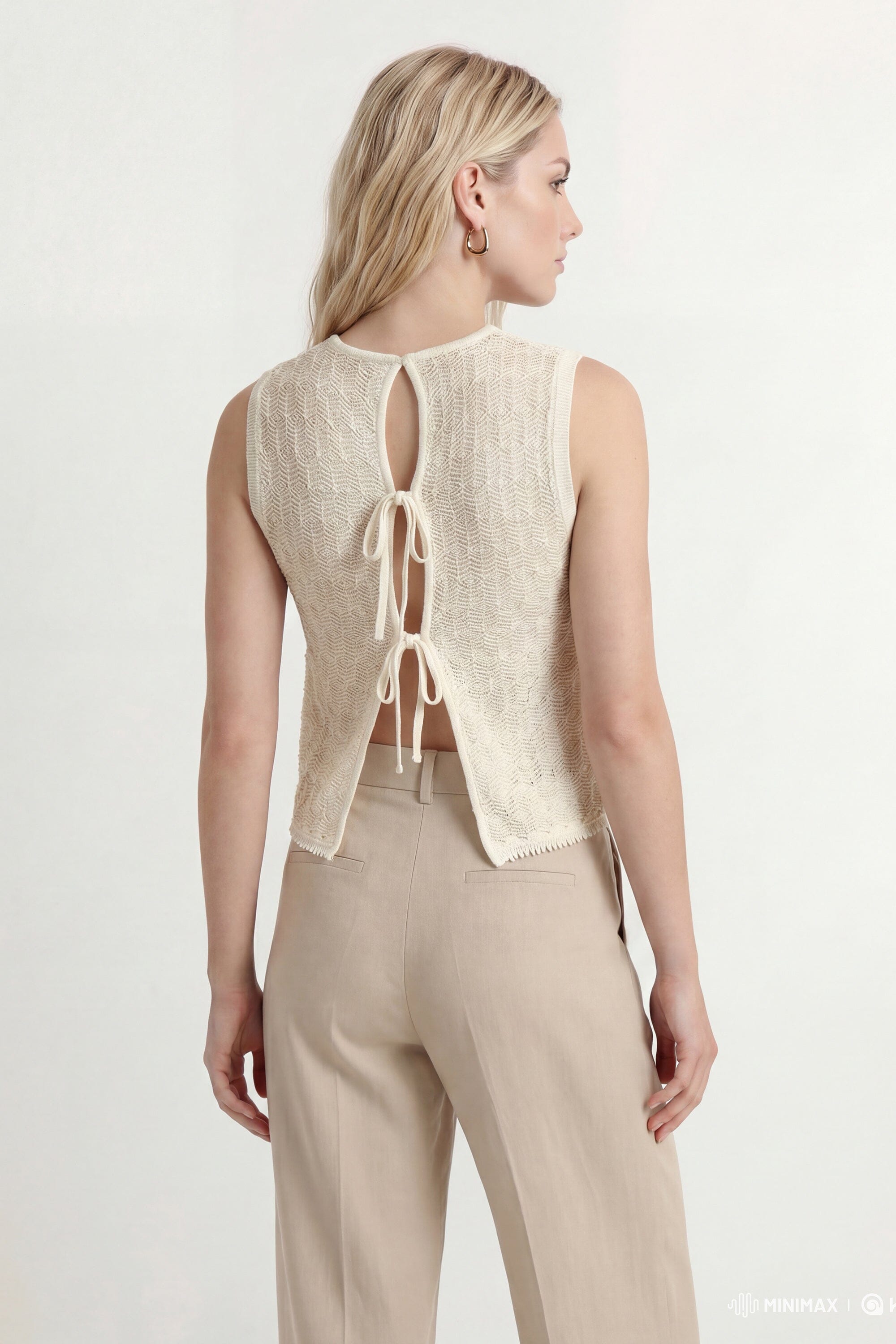 PULL SANS MANCHES - CASILA - ECRU PULL NEW KOOKAI Mode Kookai