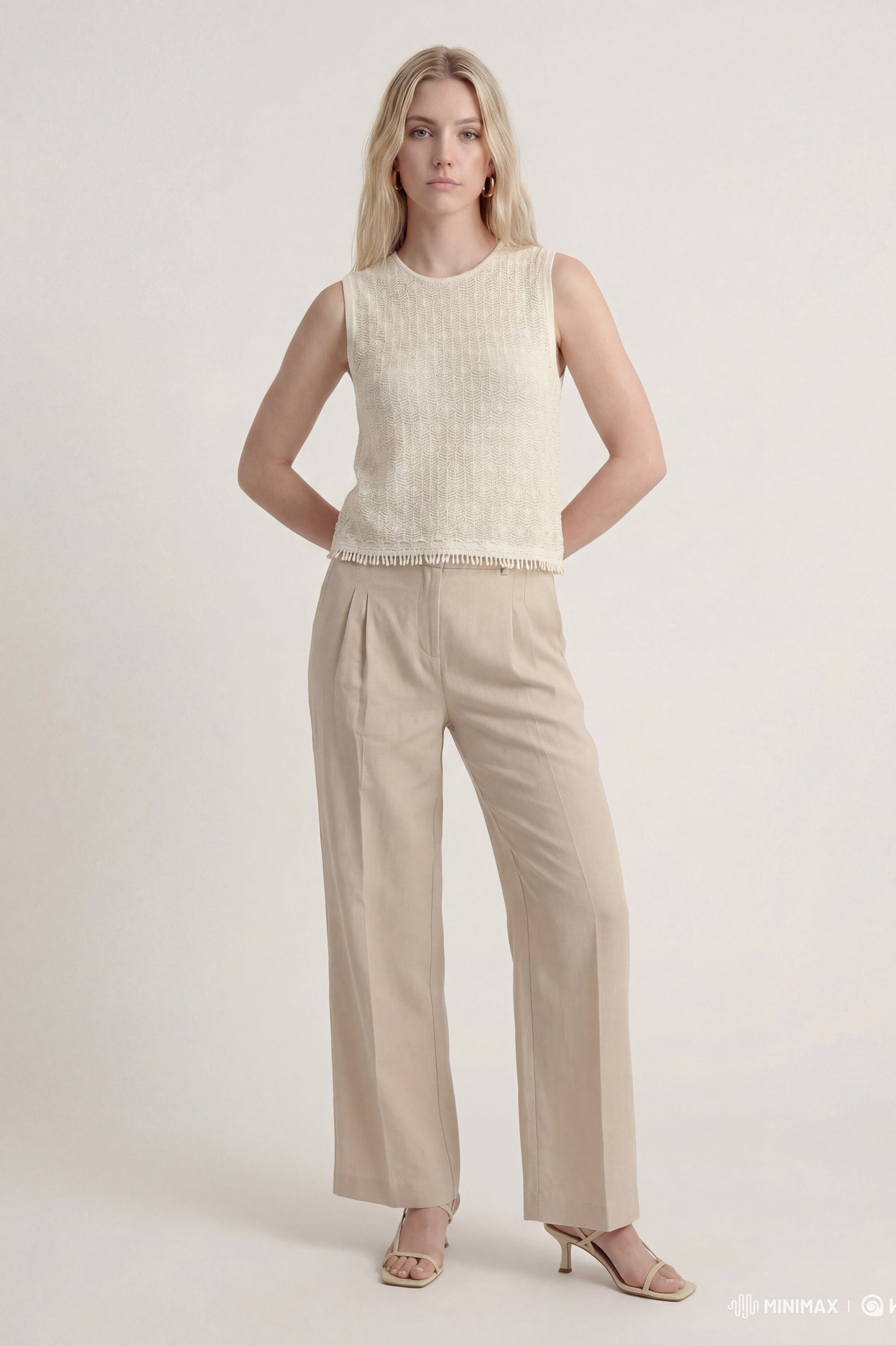 PULL SANS MANCHES - CASILA - ECRU PULL NEW KOOKAI Mode Kookai