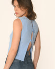 PULL SANS MANCHES - CIEL - ADRIANA PULL NEW KOOKAI Mode Kookai