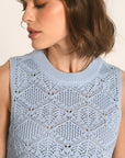 PULL SANS MANCHES - CIEL - ANGE PULL KOOKAI Mode Kookai