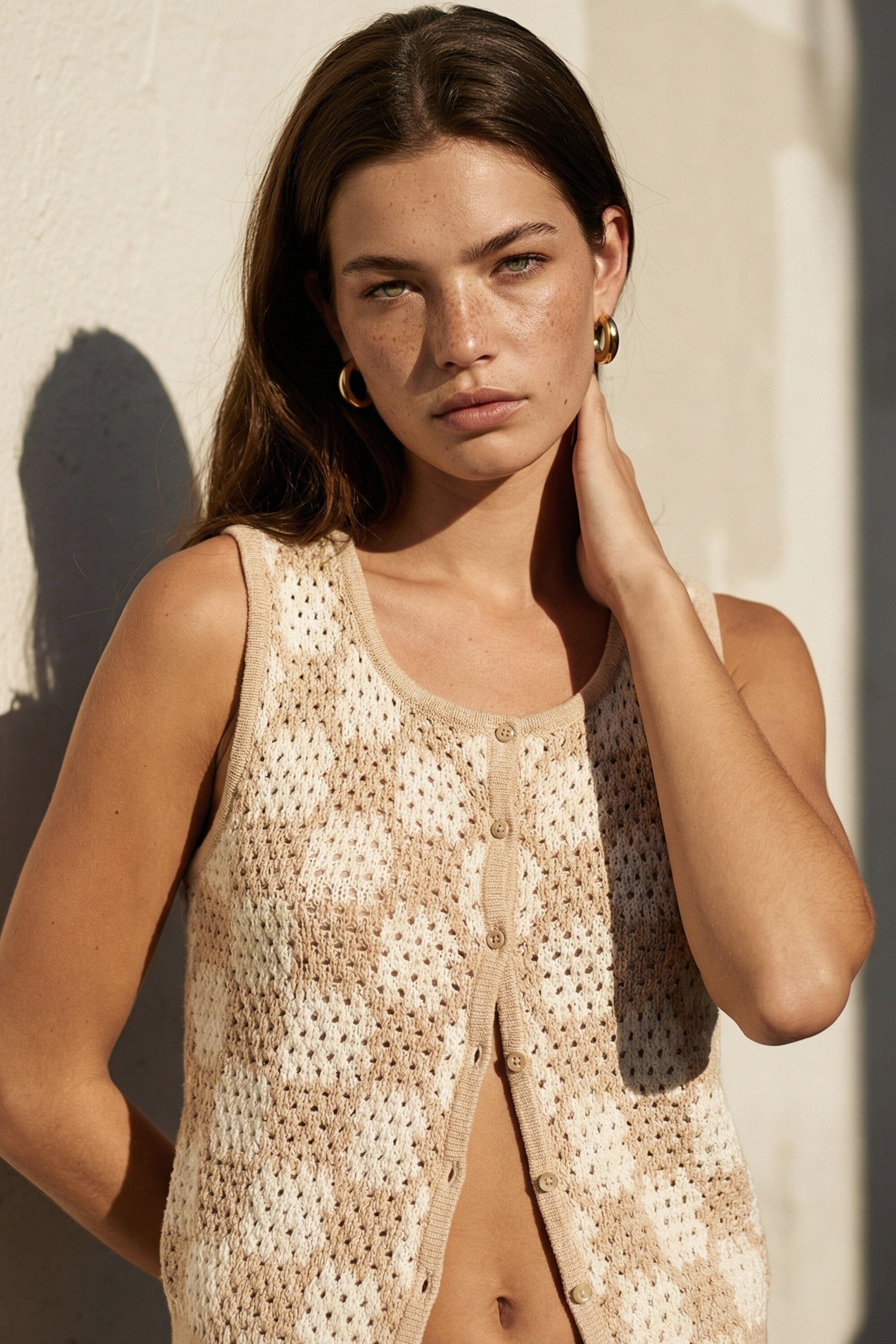 PULL SANS MANCHES - COLETT - CREME PULL NEW KOOKAI Mode Kookai