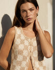 PULL SANS MANCHES - COLETT - CREME PULL NEW KOOKAI Mode Kookai