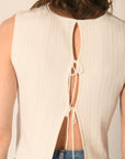PULL SANS MANCHES - ÉCRU - ADRIANA PULL NEW KOOKAI Mode Kookai