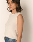 PULL SANS MANCHES - ÉCRU - ADRIANA PULL NEW KOOKAI Mode Kookai