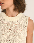 PULL SANS MANCHES - ÉCRU - ANGE PULL KOOKAI Mode Kookai