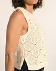 PULL SANS MANCHES - ÉCRU - ANGE PULL KOOKAI Mode Kookai