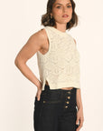 PULL SANS MANCHES - ÉCRU - ANGE PULL KOOKAI Mode Kookai