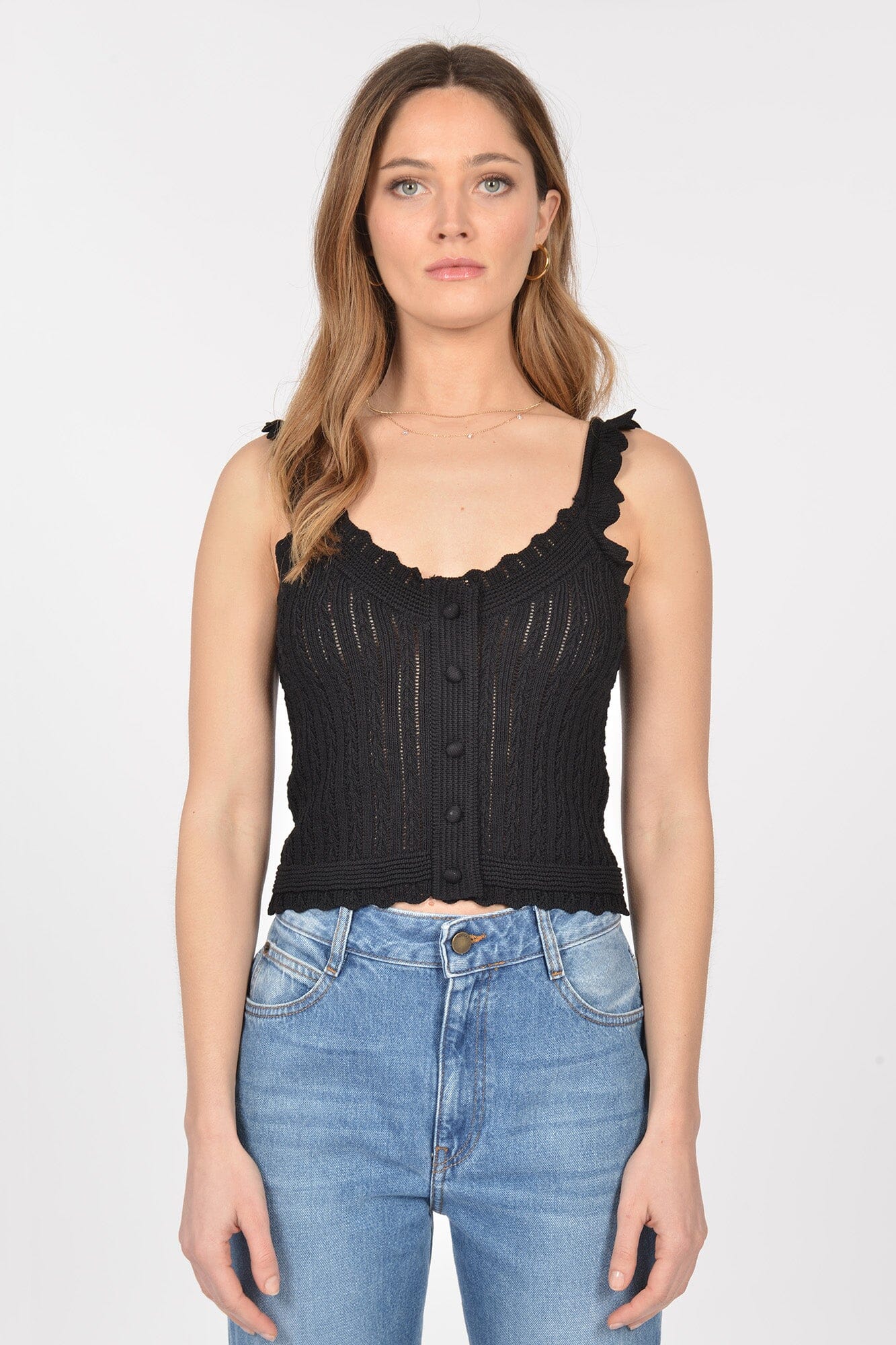 Pull top KARA Black PULL KOOKAI Mode Kookai