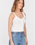 Pull top KARA White PULL KOOKAI Mode Kookai