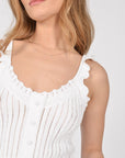 Pull top KARA White PULL KOOKAI Mode Kookai
