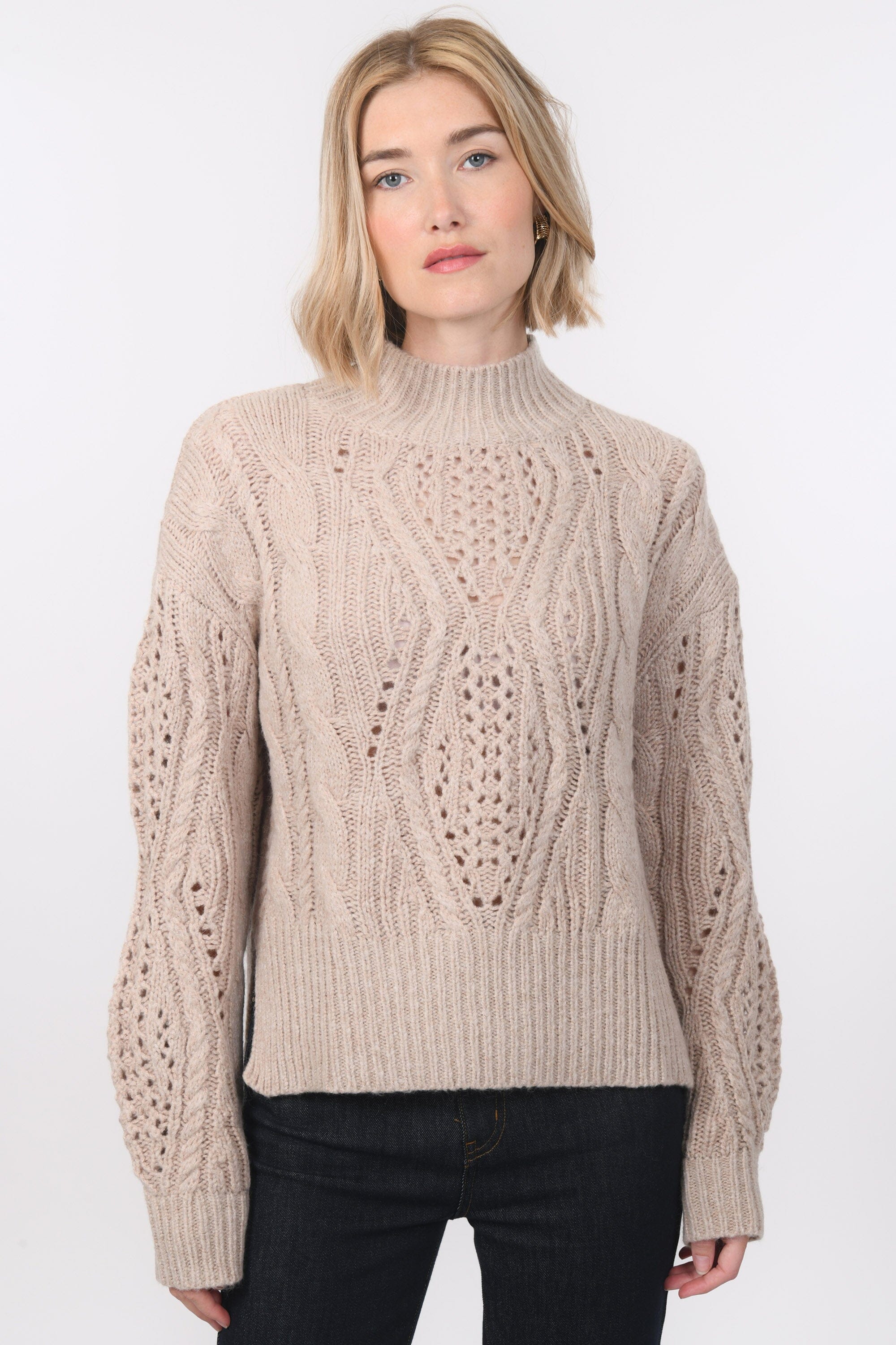PULL TORSADE - BAYA - TAUPE PULL NEW KOOKAI Mode Kookai