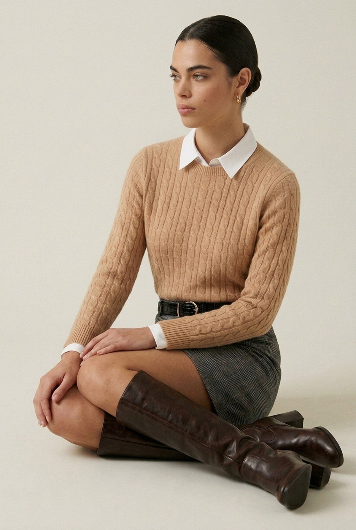 PULL TORSADES - DANITA - CAMEL PULL NEW KOOKAI Mode Kookai
