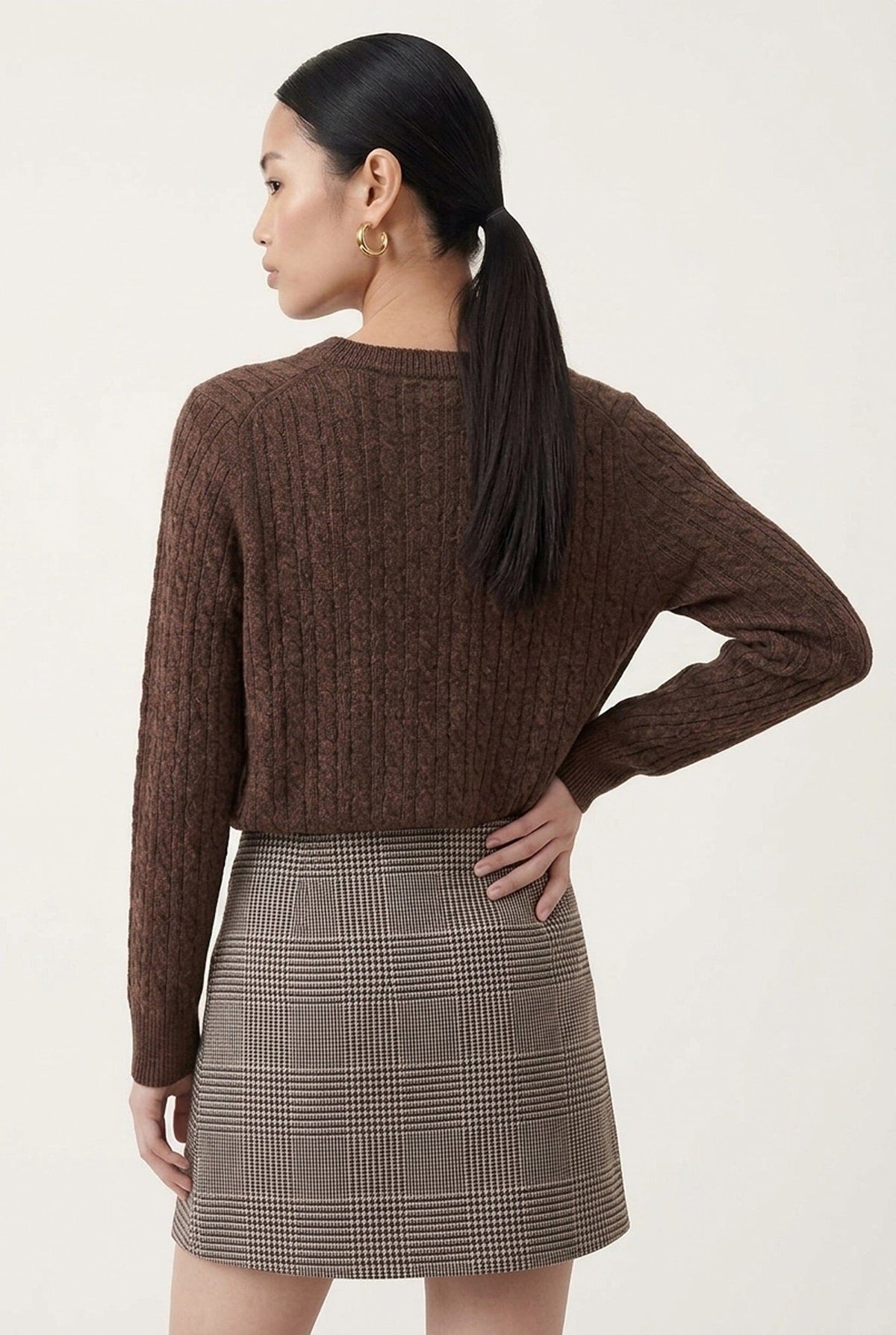 PULL TORSADES - DANITA - CHOCOLAT PULL NEW KOOKAI Mode Kookai
