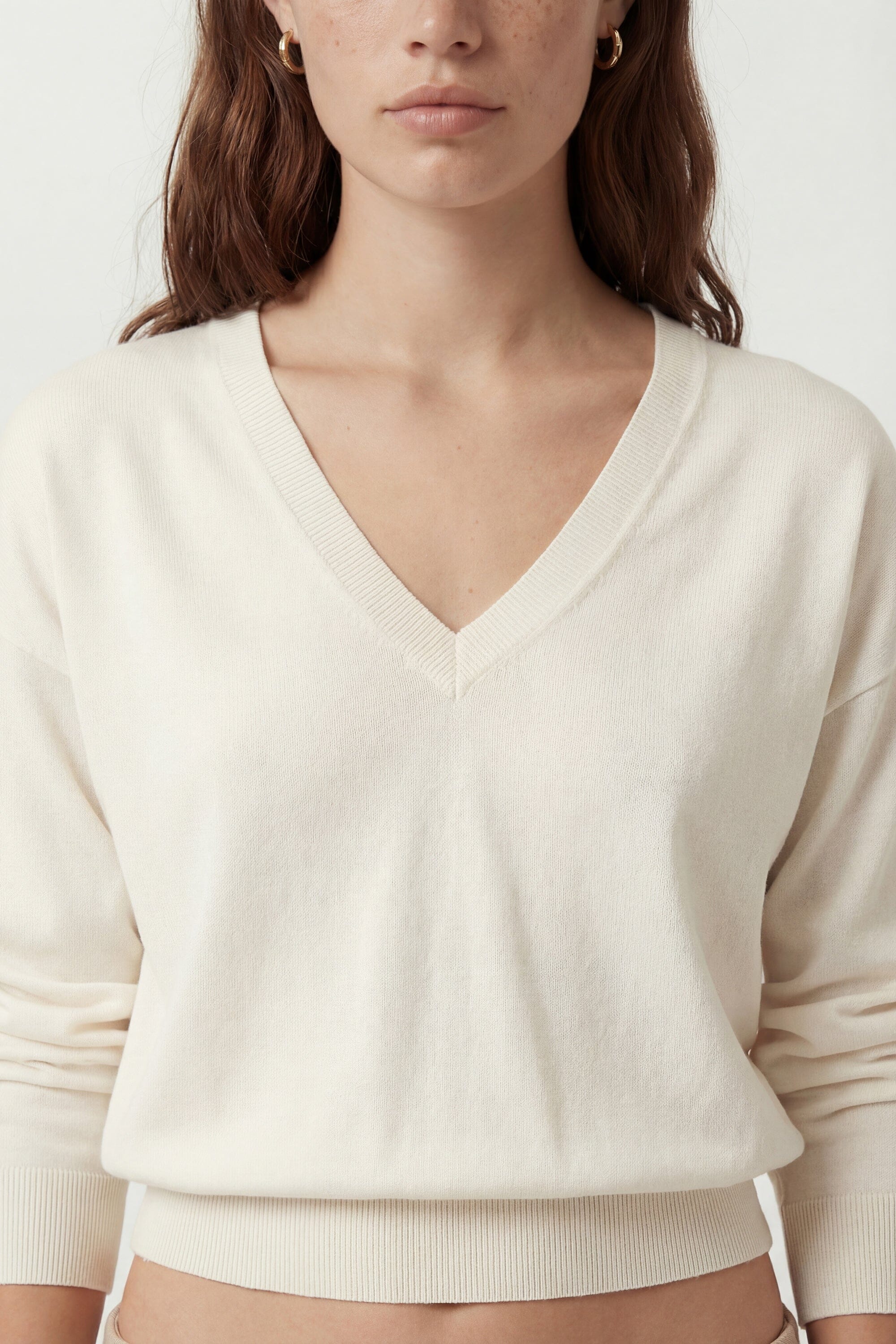 PULL V - CURT - ECRU PULL NEW KOOKAI Mode Kookai