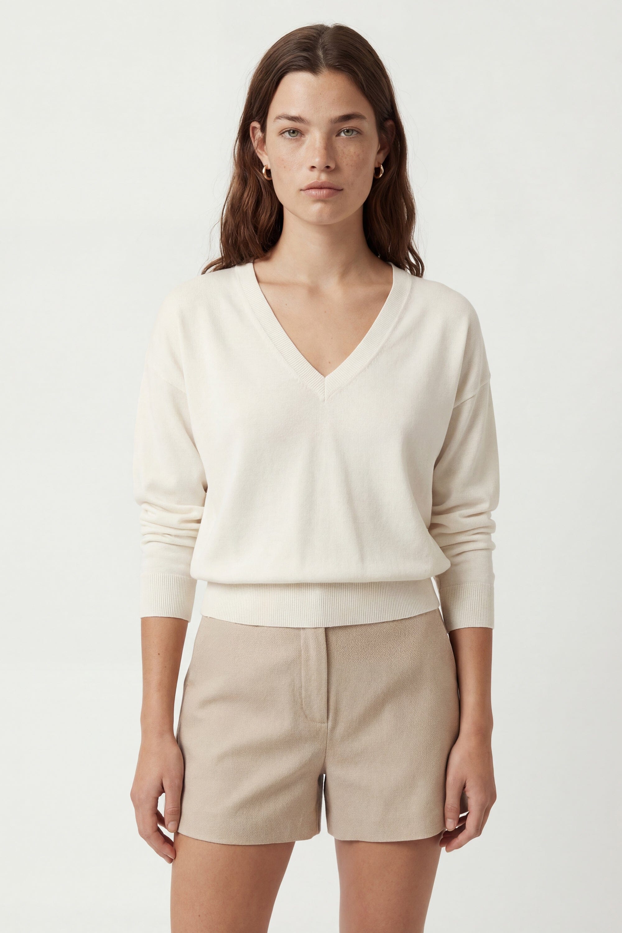 PULL V - CURT - ECRU PULL NEW KOOKAI Mode Kookai