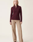 PULL ZIPPE - OLYMPE - BORDEAUX PULL NEW KOOKAI Mode Kookai