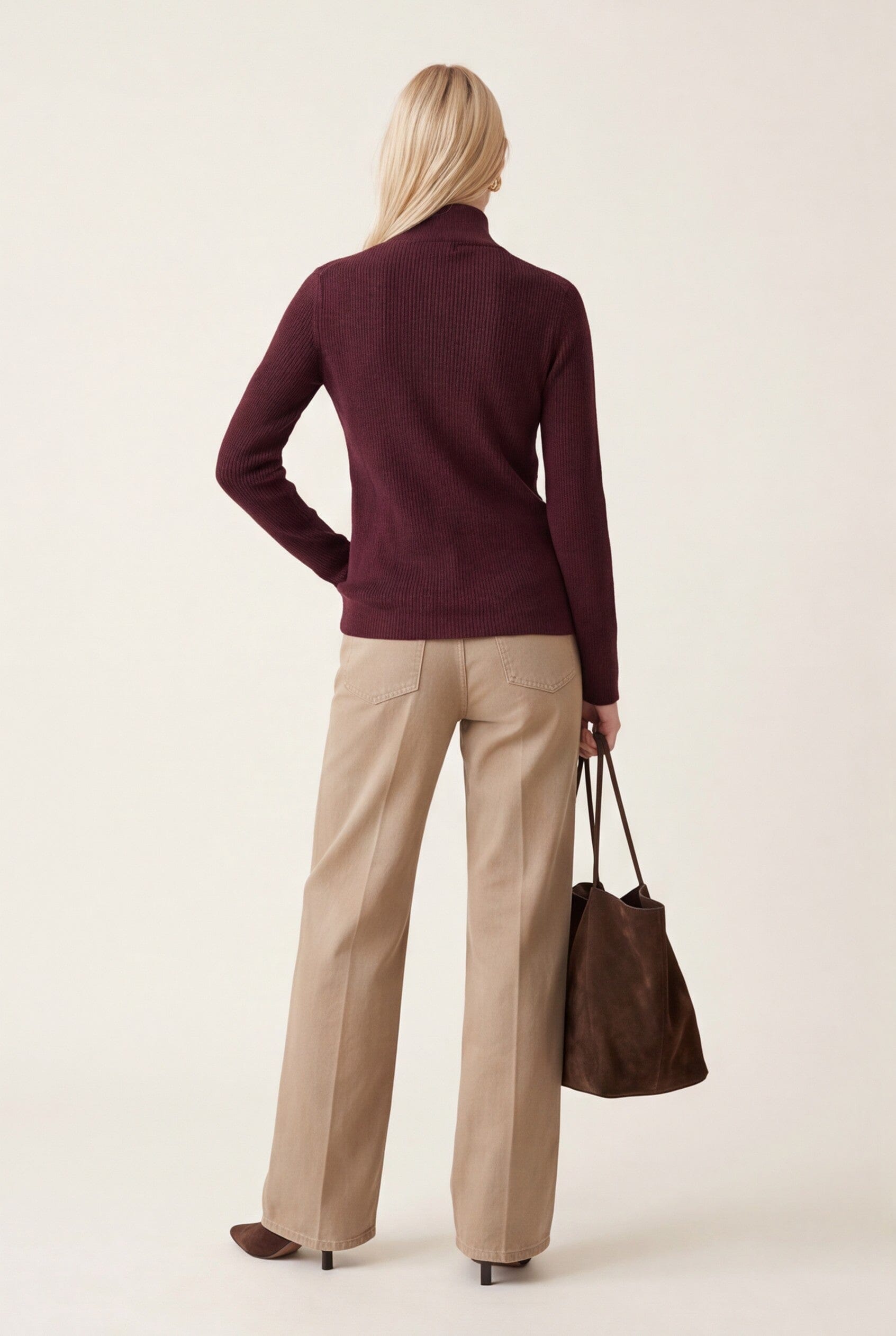 PULL ZIPPE - OLYMPE - BORDEAUX PULL NEW KOOKAI Mode Kookai