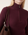 PULL ZIPPE - OLYMPE - BORDEAUX PULL NEW KOOKAI Mode Kookai