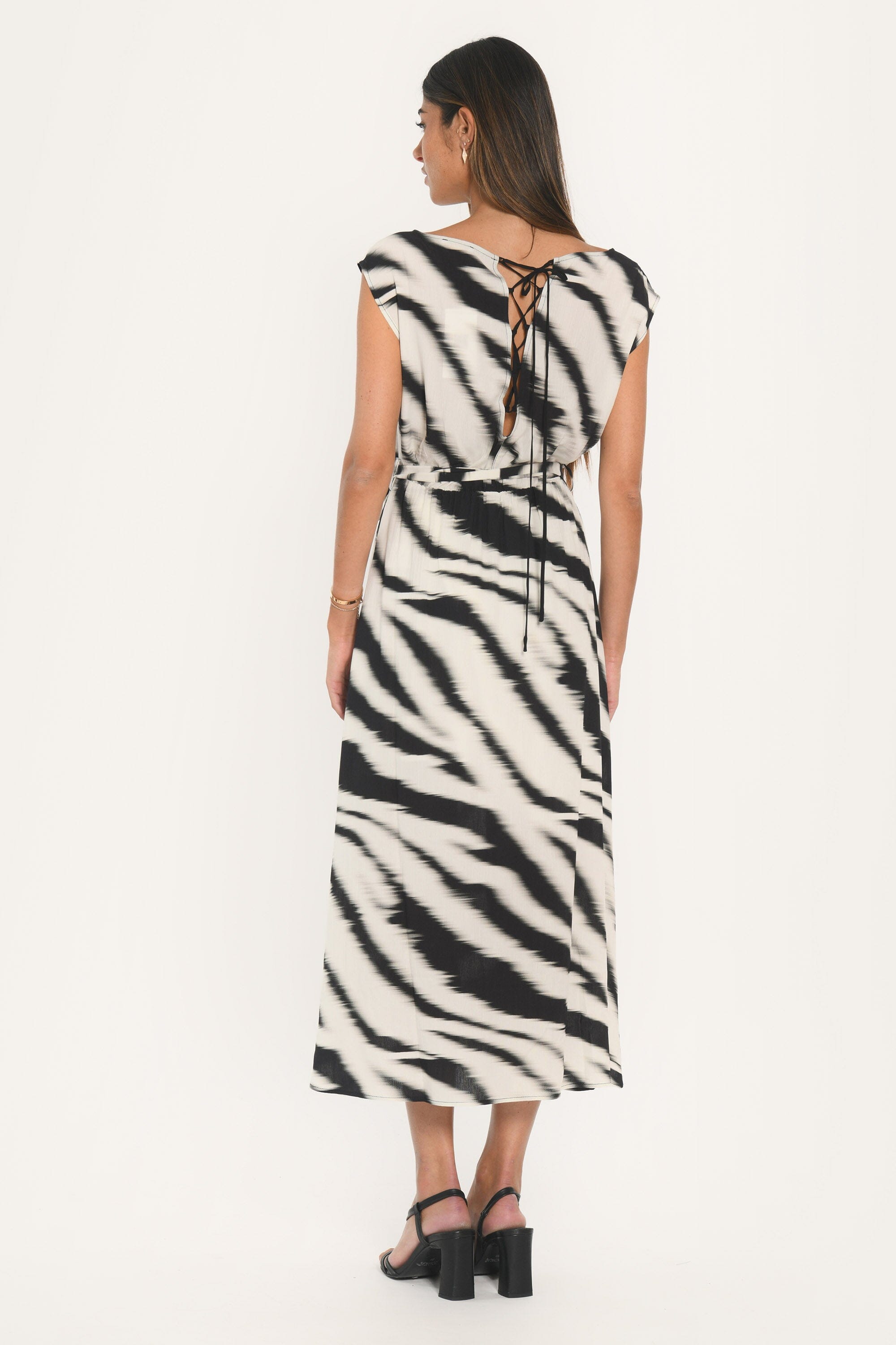 ROBE - ALBURY - NOIR/BLANC ROBE NEW KOOKAI Mode Kookai