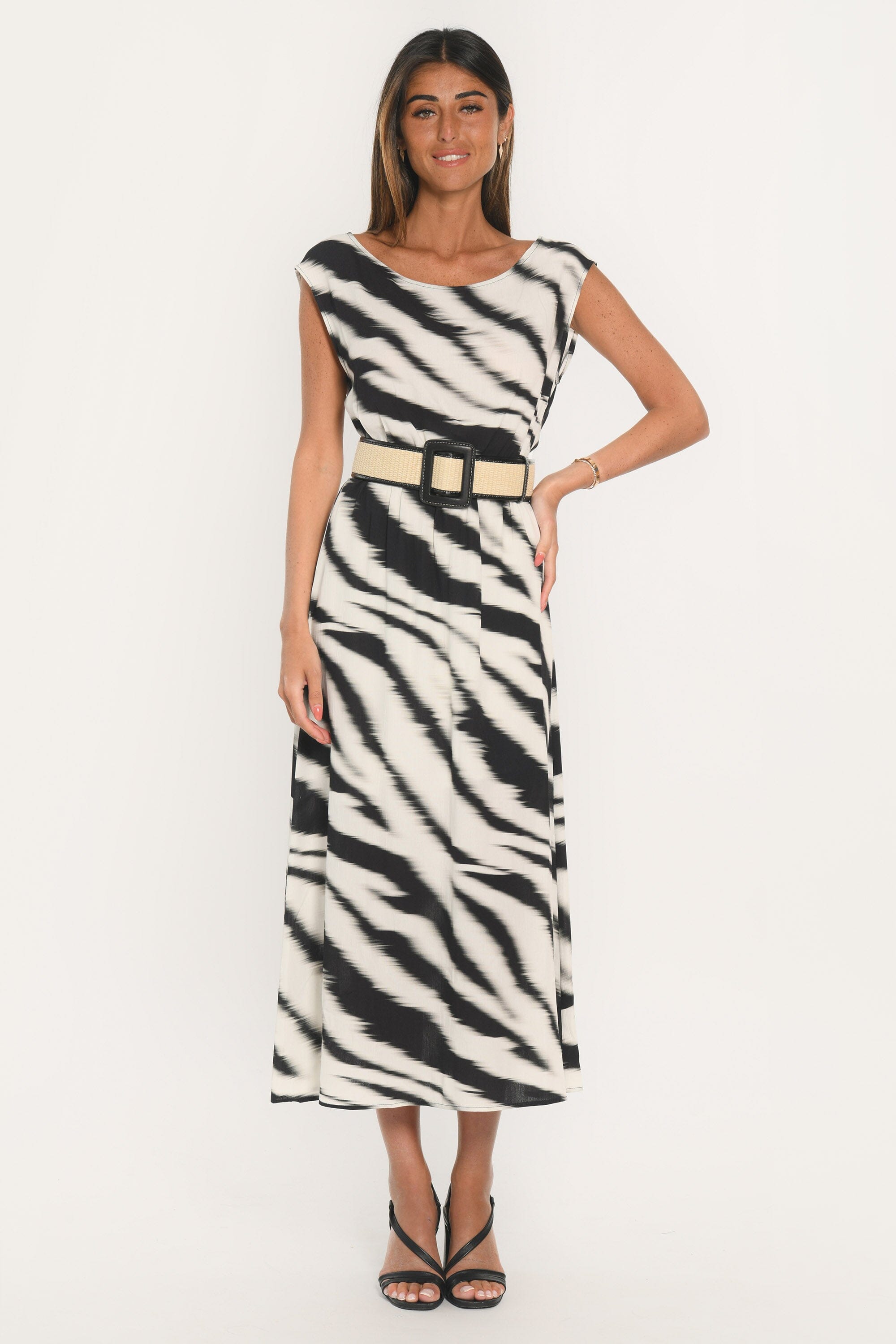 ROBE - ALBURY - NOIR/BLANC ROBE NEW KOOKAI Mode Kookai