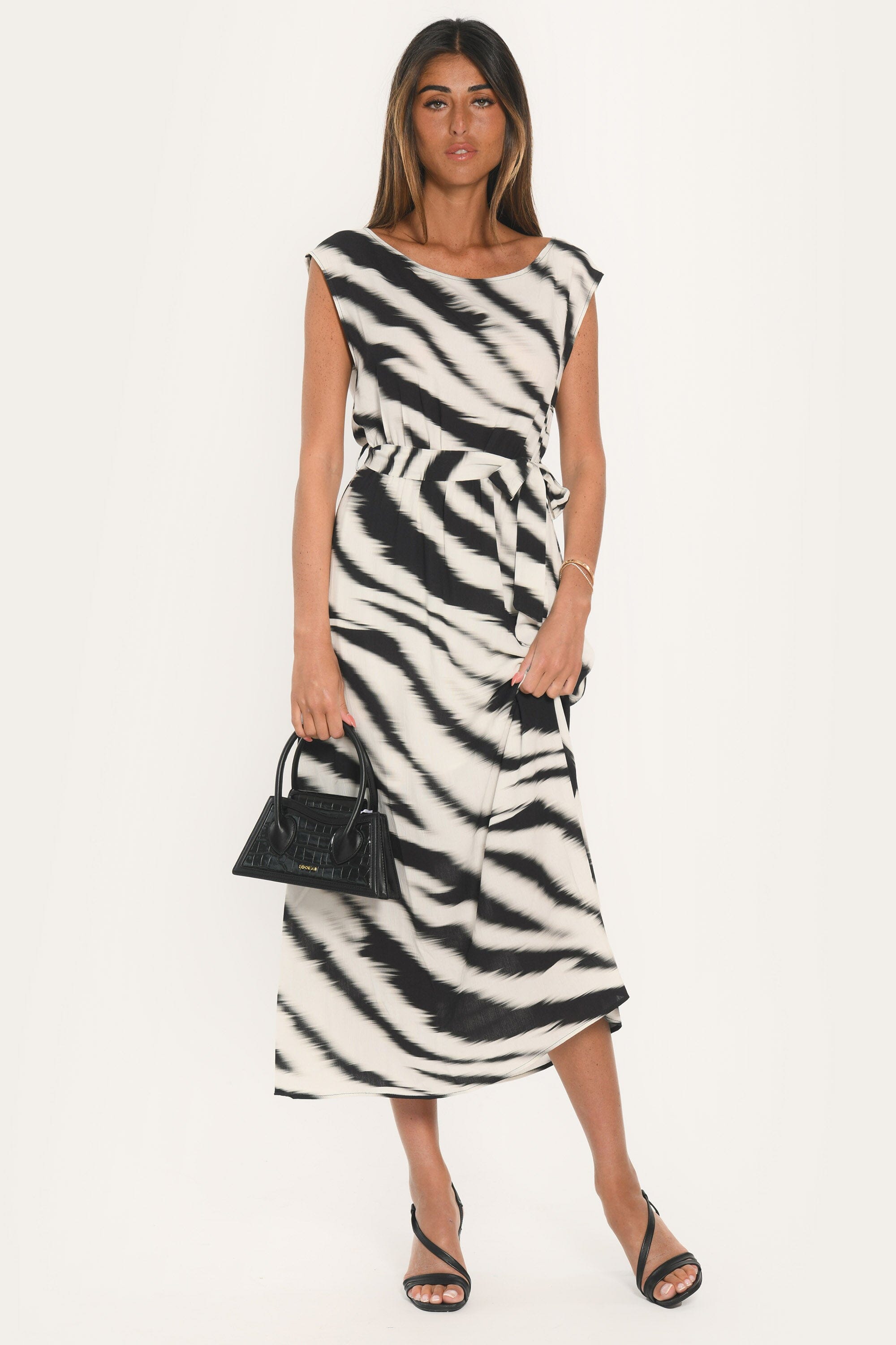 ROBE - ALBURY - NOIR/BLANC ROBE NEW KOOKAI Mode Kookai