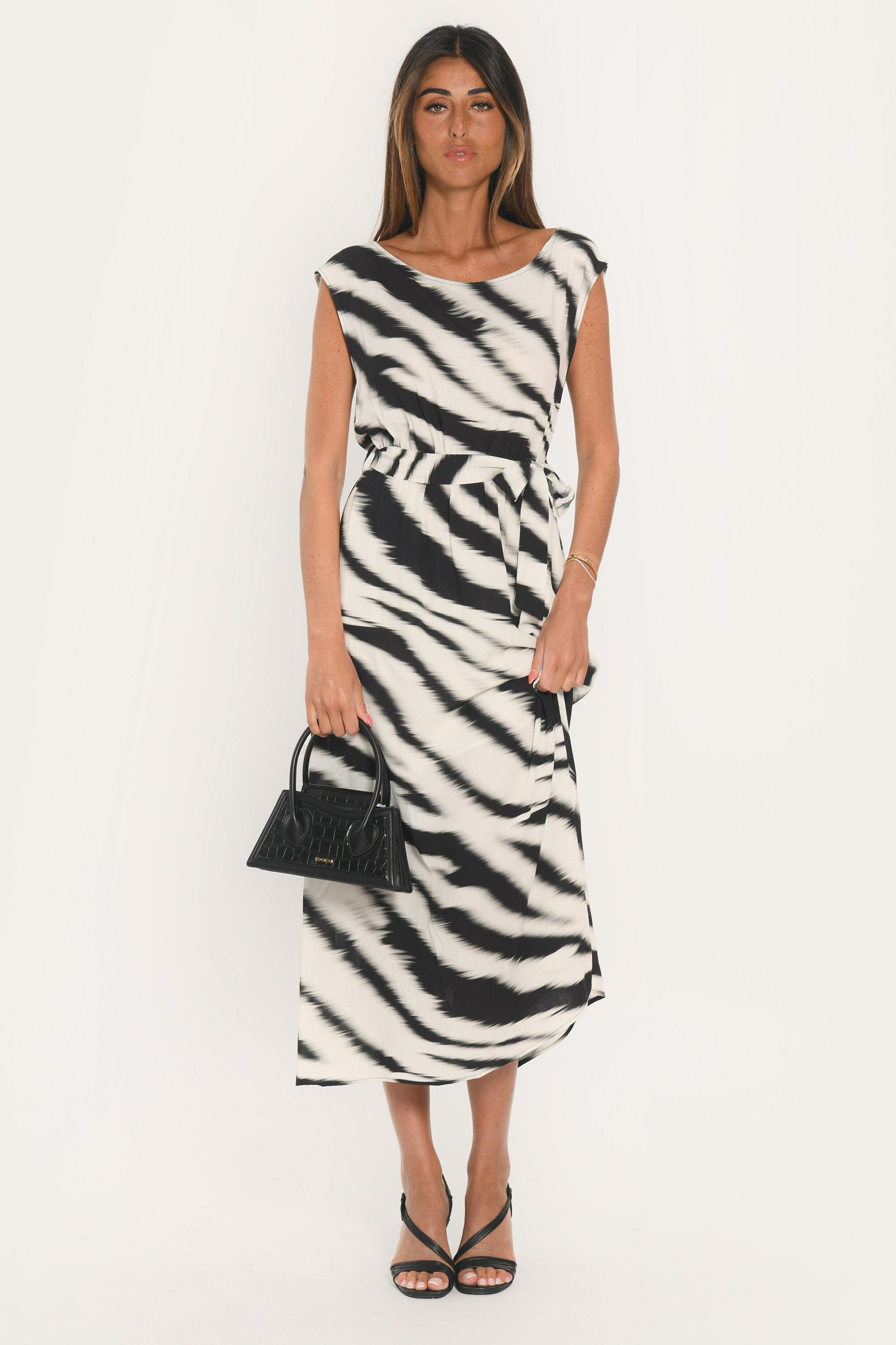 ROBE - ALBURY - NOIR/BLANC ROBE NEW KOOKAI Mode Kookai