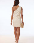 ROBE ASYMETRIQUE - CLARENCE - CREME ROBE NEW KOOKAI Mode Kookai