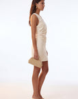 ROBE ASYMETRIQUE - CLARENCE - CREME ROBE NEW KOOKAI Mode Kookai